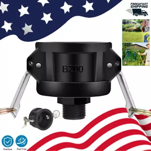 275/330 Gal IBC Tote Tank Drain Adapter 2" to 3/4" Quick Connect Hose Fitting - Picture 1 of 17