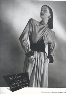 Camiseta deportiva Heller diseñada por Herbert Sondheim de los años 40 anuncio de moda William Heller Nueva York - Imagen 1 de 1
