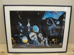 GERAHMTE SALVADOR DALI IDYLLE ATOMIQUE KUNSTWERK LITHOGRAPHIE - Bild 1 von 2