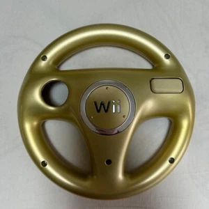 Club Nintendo Limited Super Mario Kart Gold Steering Wheel  Wii U Controller - Picture 1 of 2