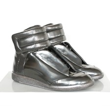 maison margiela silver sneakers