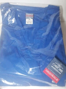 Cherokee 3XL Adult Unisex Workwear V Neck Short Sleeve Chest Pocket Scrub Top - Picture 1 of 6