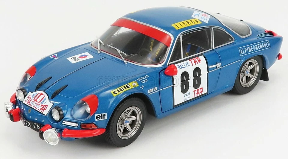 1/18 SOLIDO - RENAULT - ALPINE A110 1600S N 88 WINNER RALLY PORTUGAL 1971 180420 - Immagine 1 di 1
