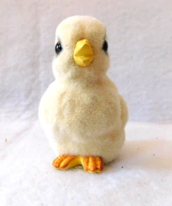 Josef Original Chick Figurine Furry Fuzzy Flocked Made in Japan Vintage - Picture 1 of 11