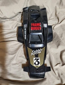VINTAGE RADIO SHACK GOLDEN ARROW RC CAR BUGGY SHELL BODY INCOMPLETE PARTS REPAIR - Picture 1 of 11