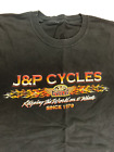 J & P Cycles Shirt Adult XL Black Mens Motorcycle 