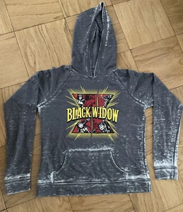 Her Universe x Marvel Comics Black Widow Burnout Hoodie Women’s XS Disney - Picture 1 of 7