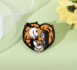 Nightmare Before Christmas Jack & Sally Emaille Pin Anstecker Gothic Sammlerstück - Bild 1 von 2