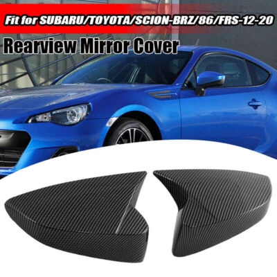 Cubierta de espejo retrovisor de carbono para Toyota 86 Subaru BRZ Scion FR-S 2013-2020 Foto 1 de 4