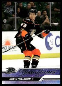 2023-24 Upper Deck Series 1 Young Guns Drew Helleson Rookie Ducks #220 C48