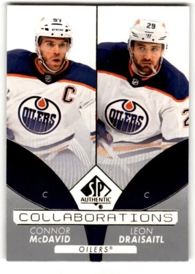 2022-23 SP Authentic Collaborations Connor McDavid/Leon Draisaitl #C-1 Edmonton - Image 1 of 2