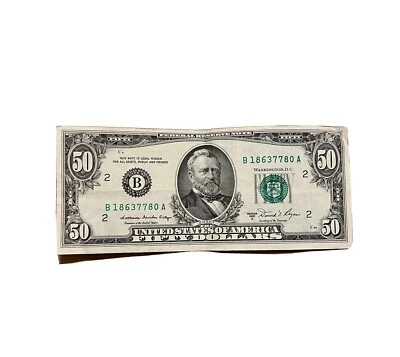 50 dollar bill 1981 A - Image 1 of 3