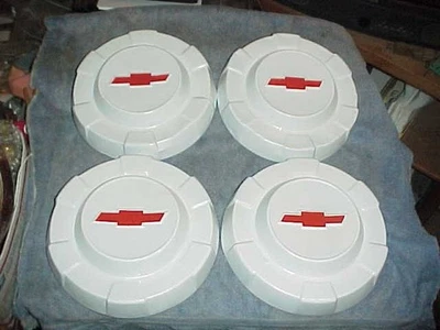 Chevy Truck 1961, 62, 63 Dog Dish Bowl Hubcap Set 10.5" Driver NUB Slum Caps - Image 1 of 4