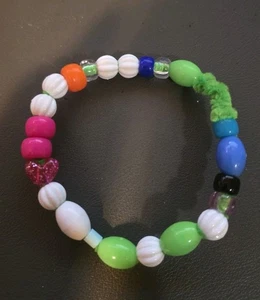 Handgefertigtes Perlenarmband grün Pfeifenputzer Basisarmband zum Schutz - Bild 1 von 2