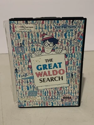 The Great Waldo Search Sega Genesis 1992 Complete in Box with Manual - Image 1 of 4