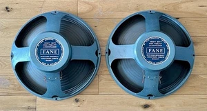 Fane Pop 50 15” Vintage Guitar Speakers (Pair) 50W 15 ohm - superb condition - Picture 1 of 10