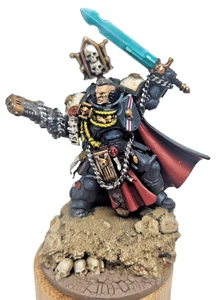 Warhammer 40k Space Marines Marshal Black Templars Painted Games Workshop 40 k - Picture 1 of 7