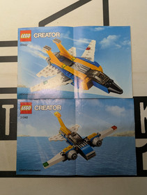 LEGO Creator 31042 Super Soarer 2 Books Instruction Manuals Only! No Bricks!