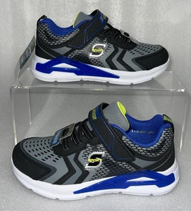 Zapatillas deportivas de lujo S Sport de Skechers cordones elásticos iluminados niños pequeños talla 10 - Imagen 1 de 21