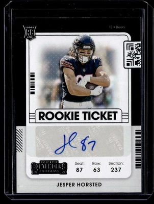 2021 Panini Contenders Rookie Ticket Auto Jesper Horsted #284 A - Image 1 of 2