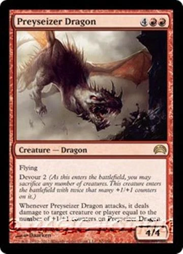 PREYSEIZER DRAGON Planechase 2012 MTG Red Creature  Dragon RARE - Image 1 of 1