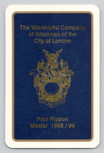 Tarjeta intercambiable Worshipful Company of Woolmen of the City Londres 1999 As de corazones - Imagen 1 de 2