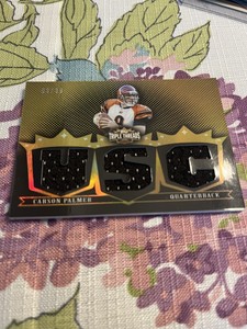 2007 Topps Triple Threads TTR69 Carson Palmer GOLD Jersey 8/9 SSP Bengals ONLY 1