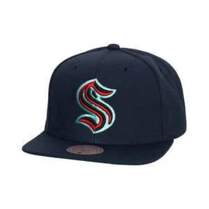 Cappello a scatto Mitchell & Ness Seattle Kraken ""Alternate Flip"" (nero) - Foto 1 di 2