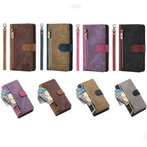 For LG Q70 K20 K31 K61 K42 K52 Colorblock Multicard Wallet Case Phone Case Cover - Picture 1 of 17
