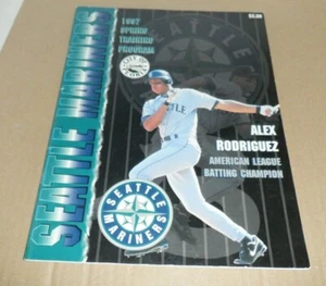 1997 SPRING TRAINING PROGRAM SEATTLE MARINERS ALEX RODRIGUEZ COVER MLB BASEBALL - Picture 1 of 10