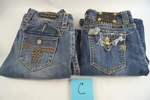 SET (2) Rock Revival Noelle Boot 30x31 w Miss Me JP5057-3 Boot 30x30 Jeans B143 - Bild 1 von 24