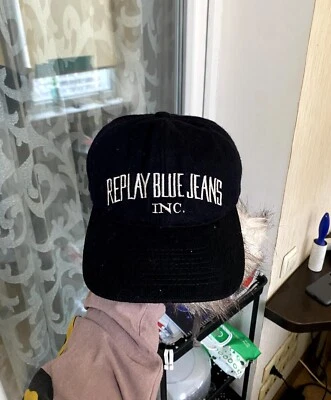 Gorra polar retro vintage años 90 Replay azul jeans Foto 1 de 4