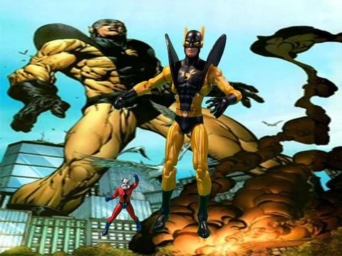 Marvel Universe Yellow Jacket With Ant Man Series 2 #032 2010 3.75" Loose Figure Cover