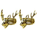 2Pcs Christmas Antler Curtain Tieback Set for Home Party Bedroom