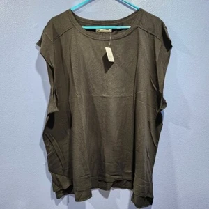 We the Free Free People Naomi Black Short Sleeve Tee Oversized Women’s NEW - Picture 1 of 8