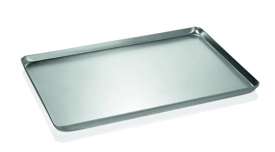 WAS Aluminium Backblech Ausstellblech Kuchenblech E-Norm 60 x 40 x 2 cm Gastlando