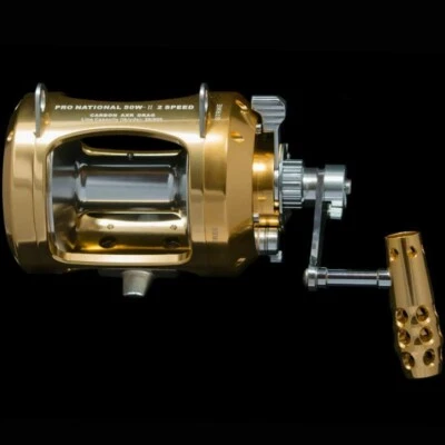 OKIAYA PRO NATIONAL 50W 2 Speed  Reel with AXR Drag - Image 1 of 4