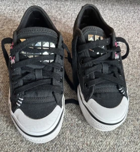 Adidas Original Nizza Platform - Schwarz Weiß 35 1/3 - 2x Schnürsenkel - Bild 1 von 8