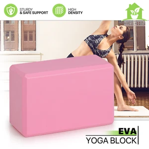 Bloque de espuma EVA rosa para yoga gimnasio hogar pilates ayuda para estiramiento ejercicio soporte ladrillo - Imagen 1 de 11