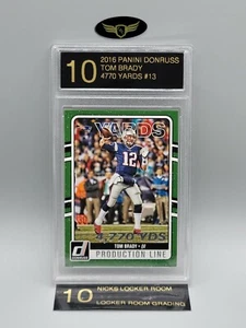 2016 Panini Donruss New England Patriots TOM BRADY #13 4770 yds mint card LRG 10 - Picture 1 of 2