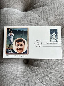 1983 Babe Ruth First Day Issue Fleetwood Cachet - Picture 1 of 2