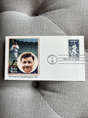 1983 Babe Ruth First Day Issue Fleetwood Cachet - Image 1 of 2