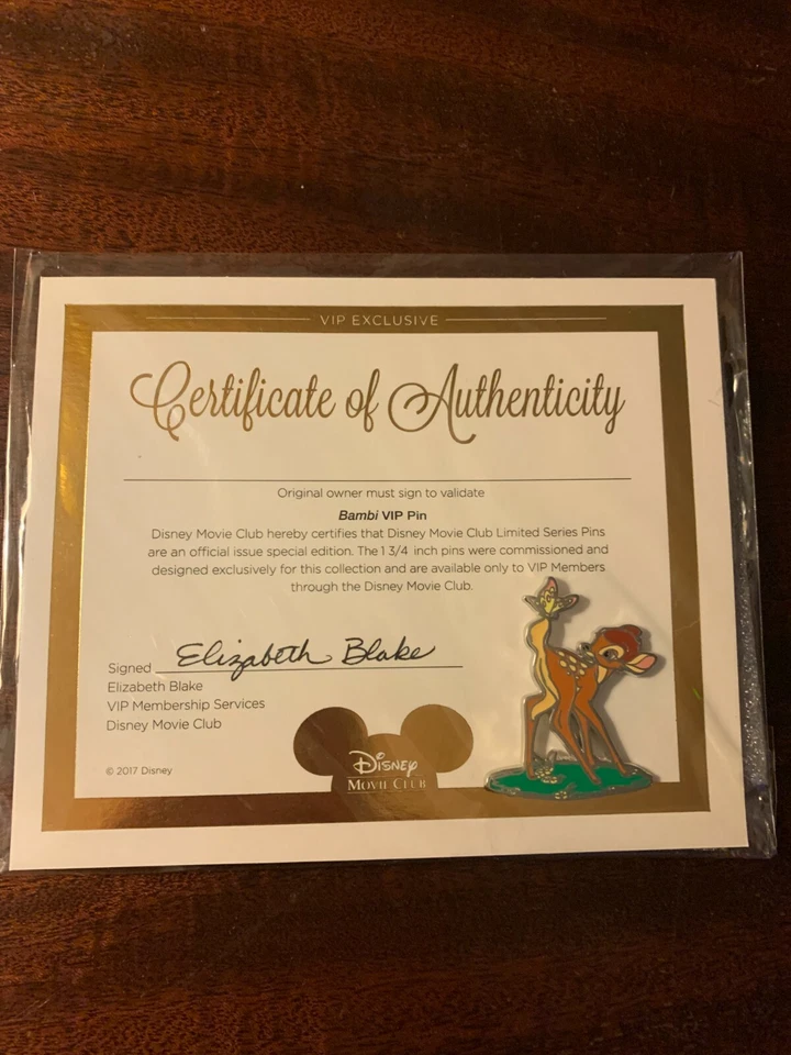 Disney movie club Bambi VIP pin - Image 1 of 1
