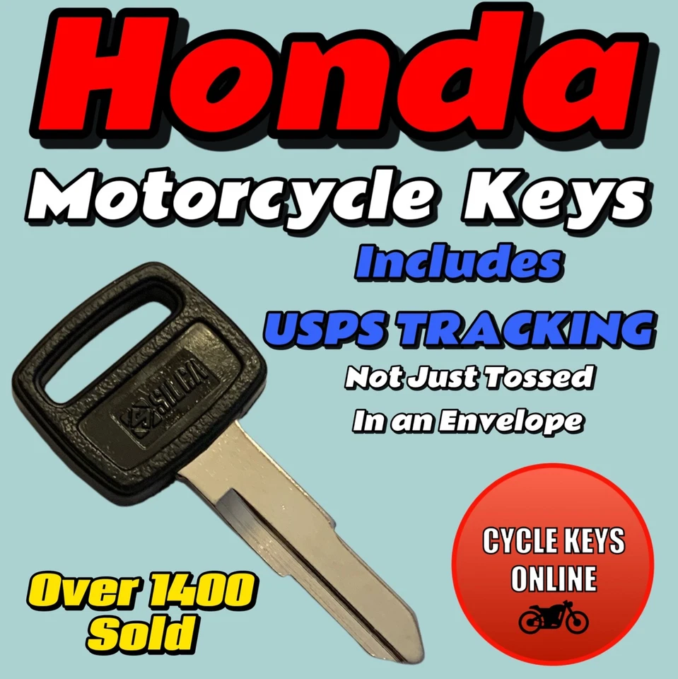 Honda Motorcycle ATV Pioneer key Cut to Code keys codes C00-C99 and D00-D99 - Image 1 of 1