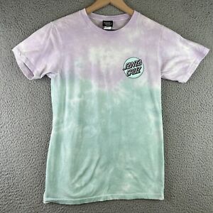 Santa Cruz Shirt Mens XS Extra Small Tie Dye Short Sleeve Graphic Logo Skate