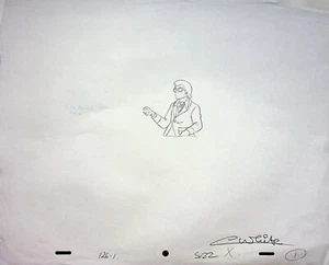 Lápiz Colin White firmado producción 1978 Captain Caveman & the Teen Angels #WC - Imagen 1 de 2