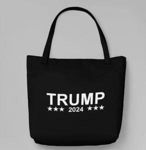 Trump 2024 Bolsa de comestibles de lona reutilizable Eco Gift Washable Shopping Ecológico - Imagen 1 de 6