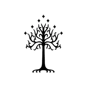 Lord of the Rings White Tree of Gondor - Vinyl Decal Laptop Decal Bumper Sticker - Picture 1 of 2