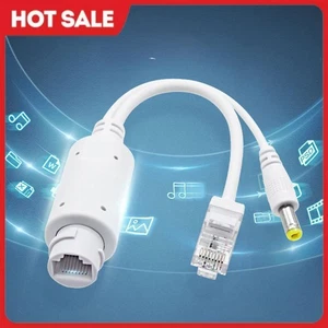 48V To 12V POE Spliter Waterproof Video And Power Adapters Cable for IP Camera - Afbeelding 1 van 9
