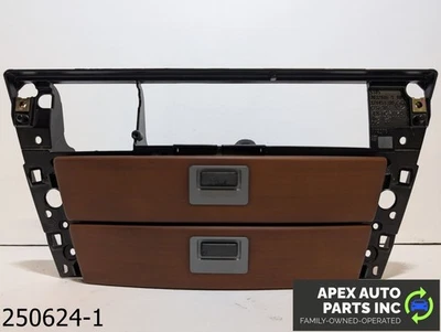 OEM 2002-2005 BMW 745i 4.4L CENTER DASH CONSOLE STORAGE WOOD TRIM TRAY Foto 1 de 4